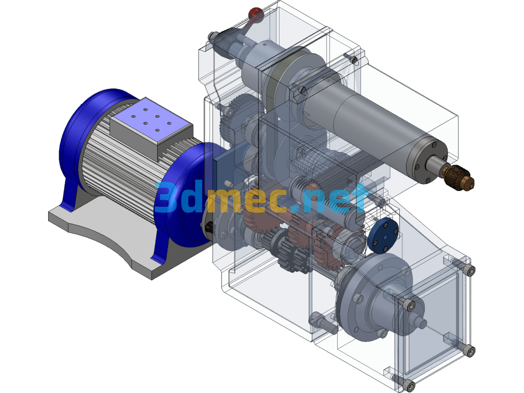 Hydraulic Mechanical Drilling Machine - 3D Model SolidWorks Free Download