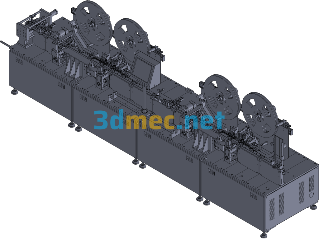 Multi-Station Insert Assembly Machine - 3D Model Exported Free Download