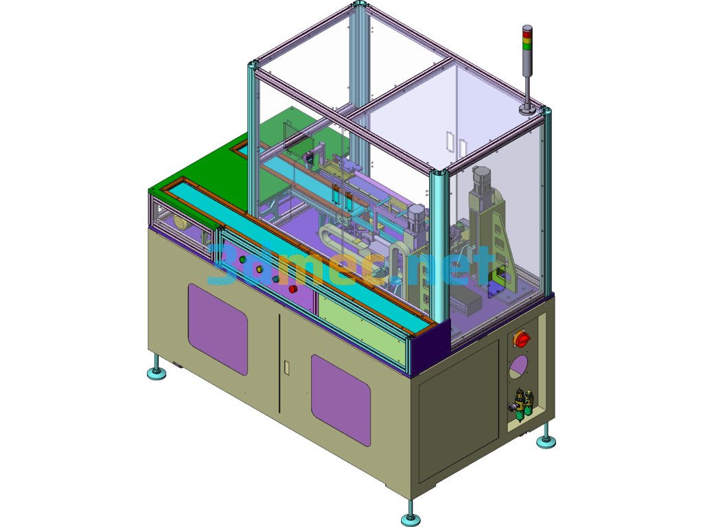 Automatic Spot Welding Machine - 3D Model SolidWorks Free Download