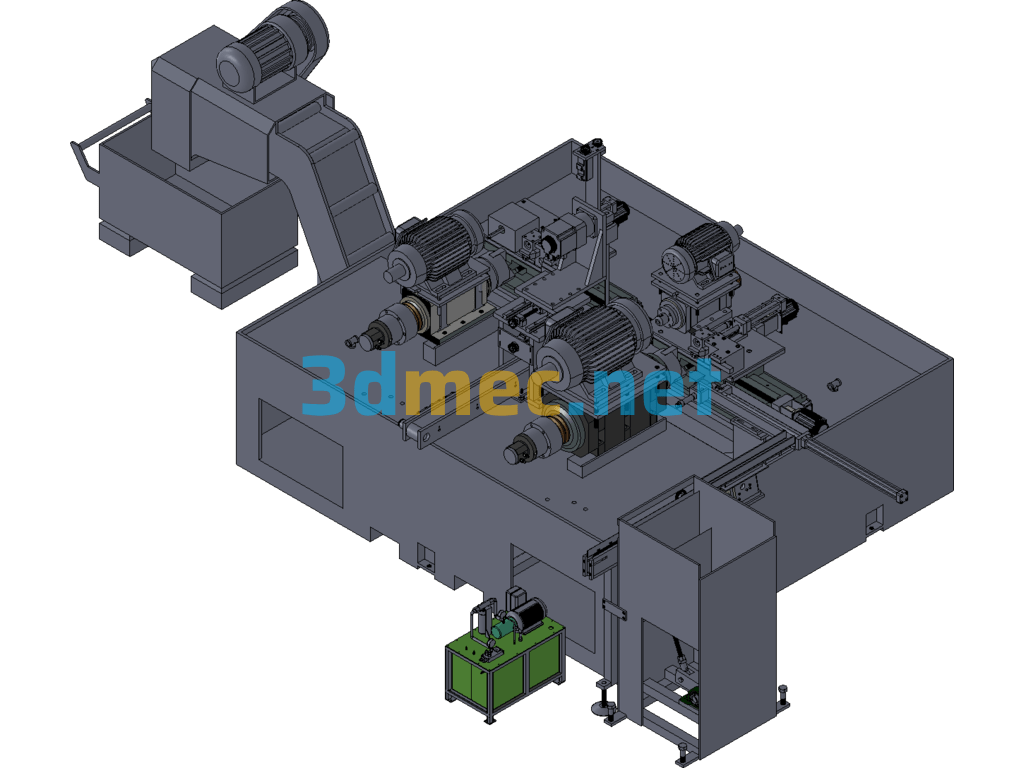 Product Processing Machine Tools - 3D Model SolidWorks Free Download