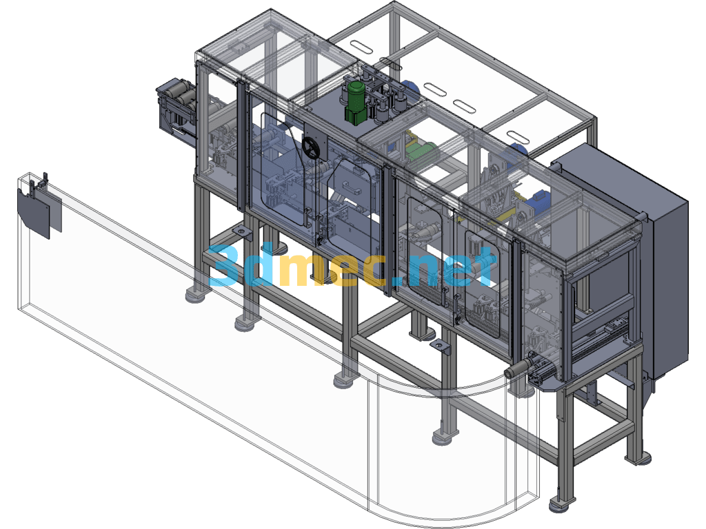 Multi-Station Automatic Polishing Machine - 3D Model SolidWorks Free Download