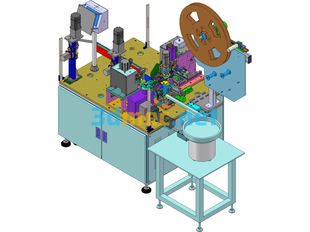 Automatic Pin Insertion Machine (SW Model) - 3D Model SolidWorks Free Download