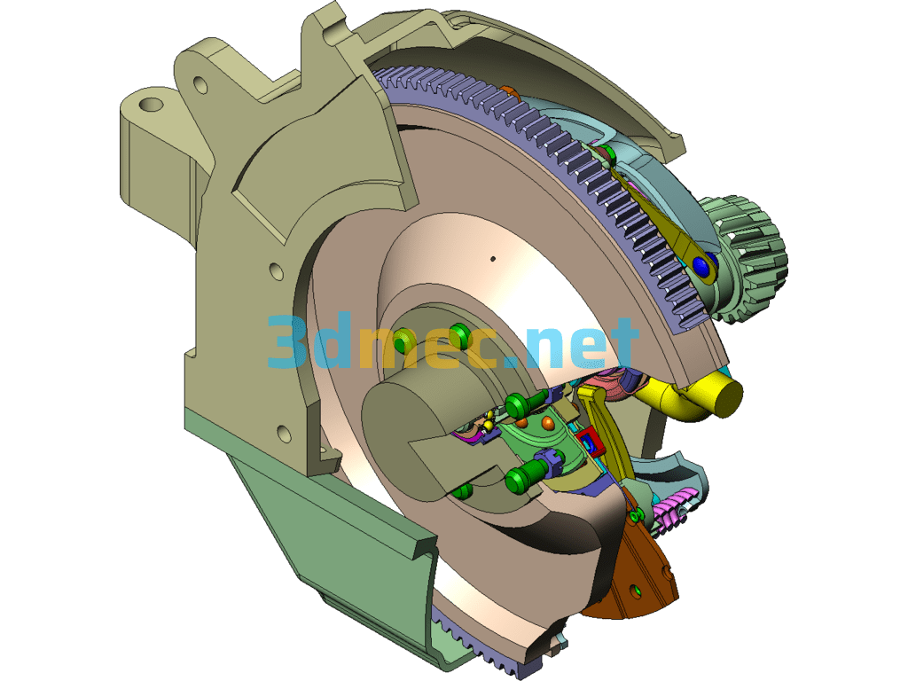 GILL 130 AUTO CLUTCH - 3D Model SolidWorks Free Download