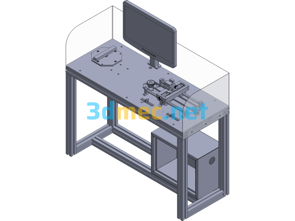 Camera Flatness Detection Equipment (Flatness Detection Machine) - 3D Model Exported Free Download