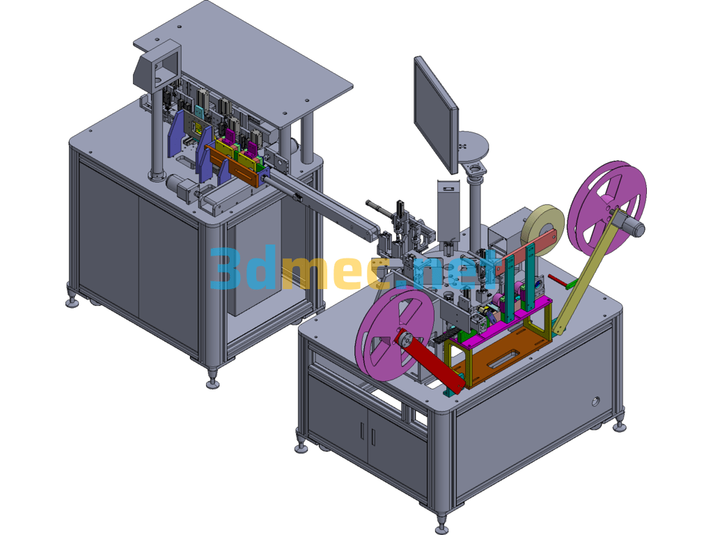 HDMI Test Packaging Machine - 3D Model Exported Free Download