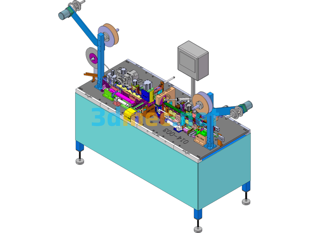 USB 2.0 Automatic Assembly Machine (Fully Automatic Assembly Equipment) - 3D Model SolidWorks Free Download