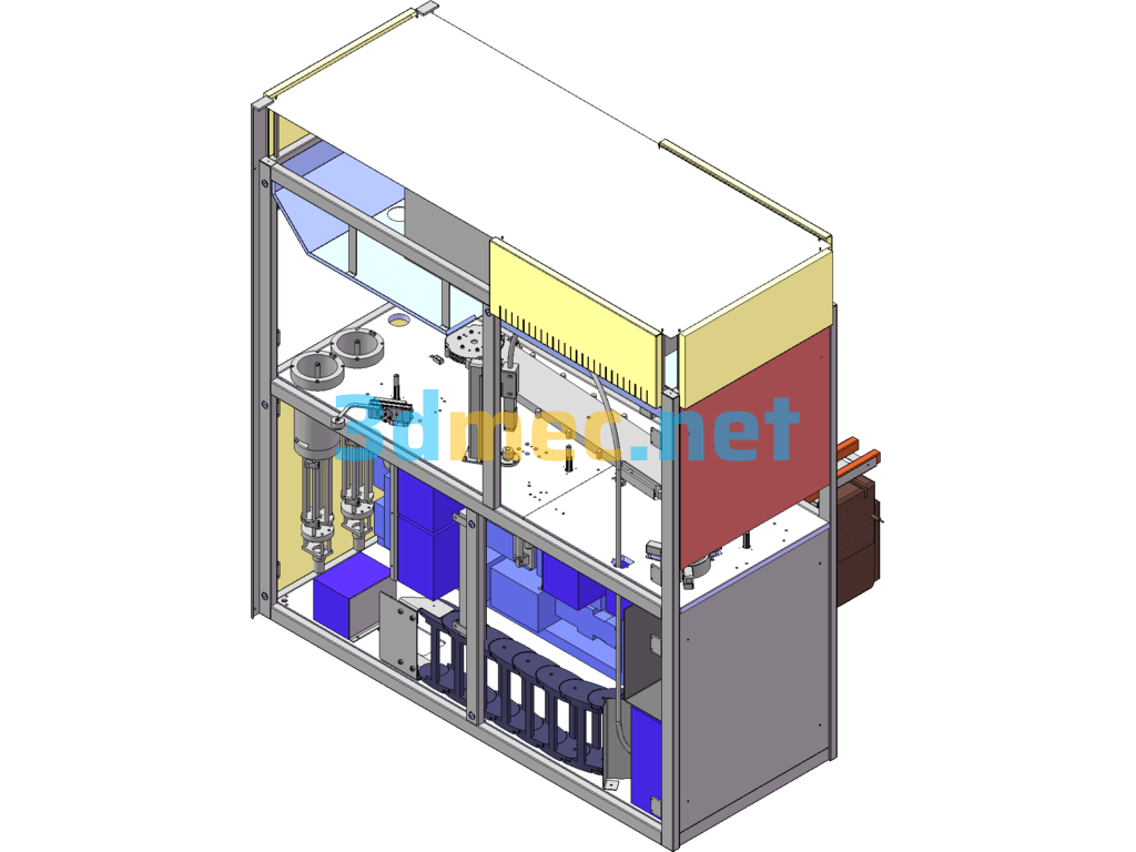 CD Drive Printing Device (CD Printer) - 3D Model SolidWorks Free Download