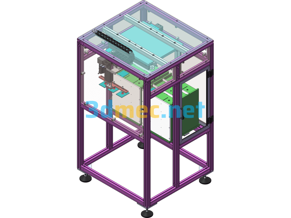 Battery Automatic Feeding Machine - 3D Model SolidWorks Free Download