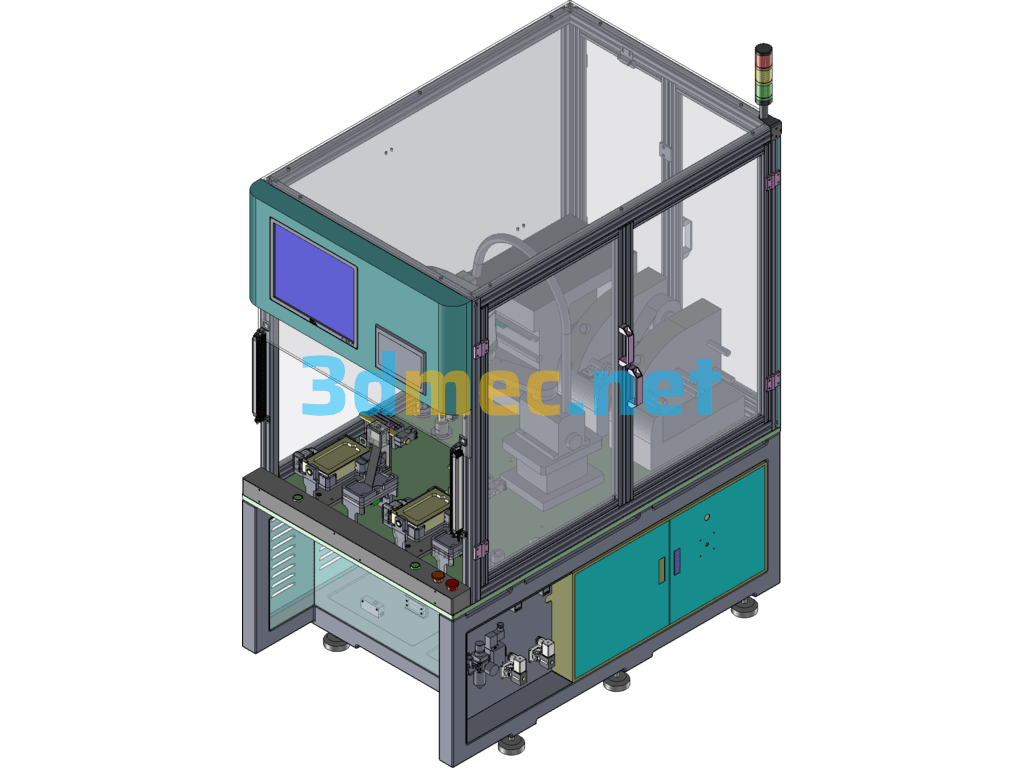 Mobile Phone Labeling Machine - 3D Model SolidWorks Free Download