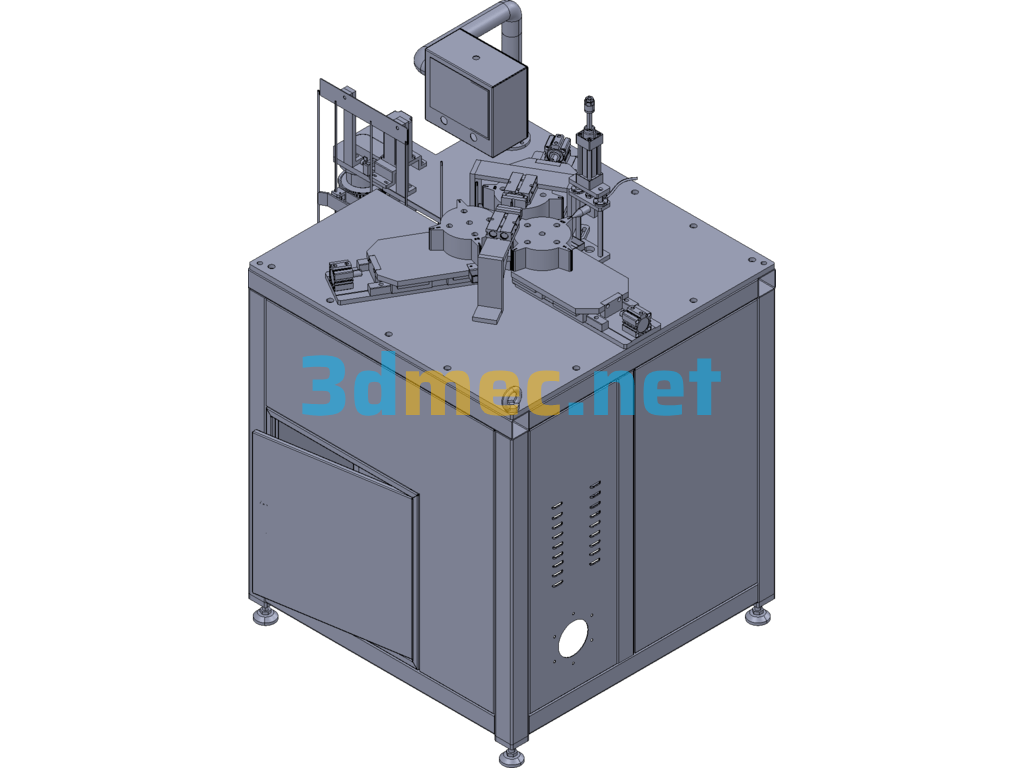 Automatic Wing Pasting Equipment (Automatic Labeling Machine) - 3D Model Exported Free Download