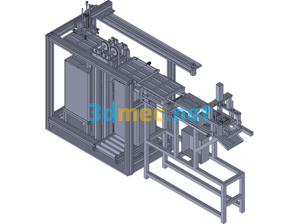 Automatic Production And Processing Equipment For Mobile Phone Shells - 3D Model Exported Free Download