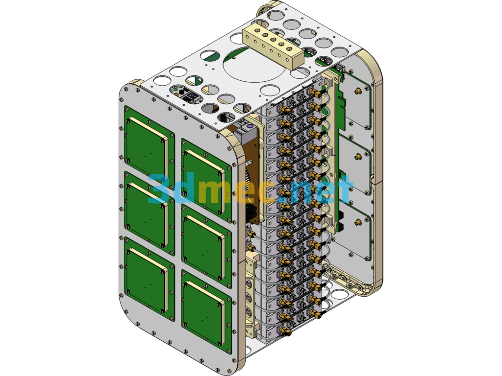 UAV GNSS-R Instrument (Satellite Remote Sensing Transceiver For UAV) - 3D Model SolidWorks Free Download