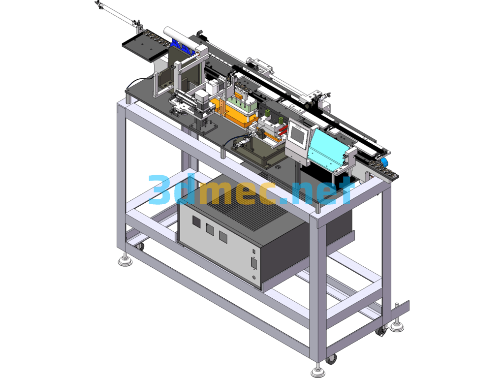 Inductor Automatic Soldering And Testing Machine (Automatic Waxing Machine) - 3D Model SolidWorks Free Download