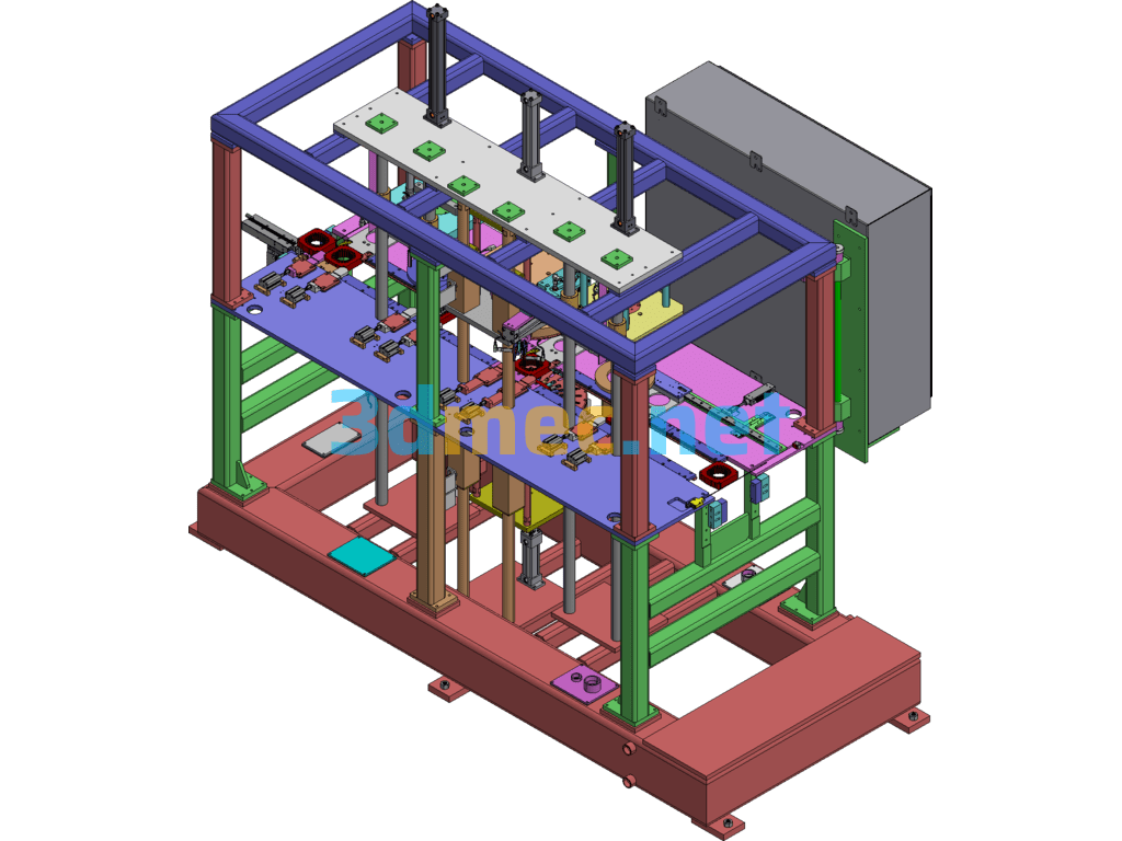 Automatic Assembly Machine (Stator Coil Shaping Machine, Sleeve Assembly Machine) - 3D Model Exported Free Download