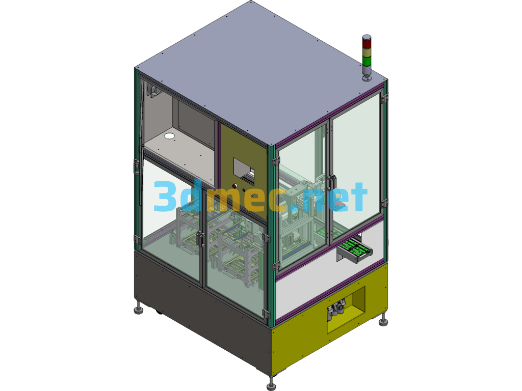 Automatic Unloading Machine For PCB Board Workpieces - 3D Model SolidWorks Free Download