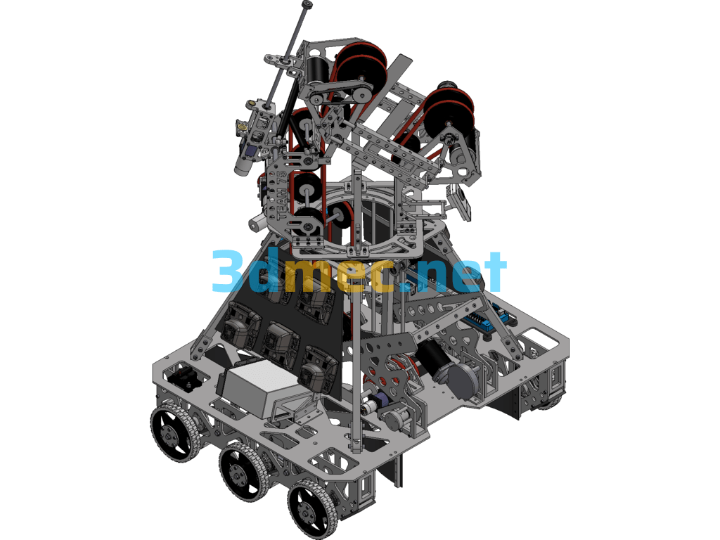 2012 FRC Robot - 3D Model Exported Free Download