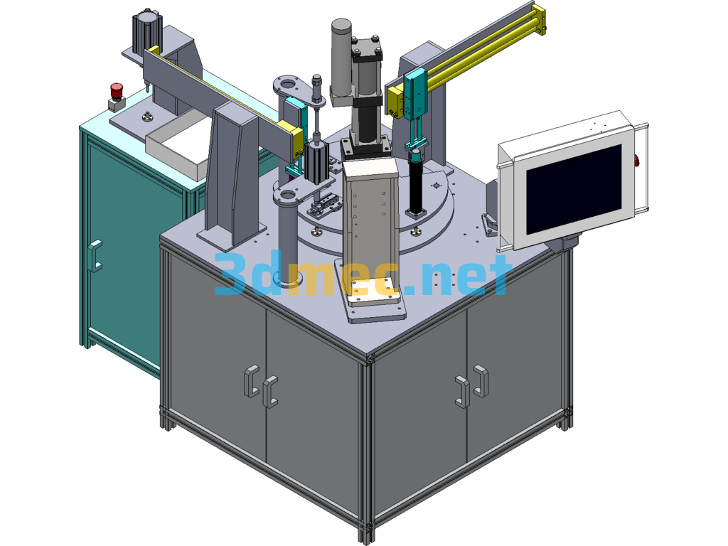 Rotary Expansion Valve Core Assembly Machine (Air Conditioning Parts Assembly) - 3D Model SolidWorks Free Download