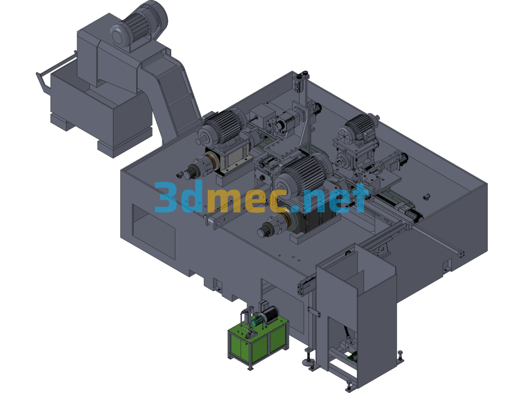 A Voice-Controlled Product Processing Machine Tool Equipment - 3D Model SolidWorks Free Download