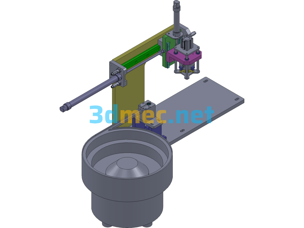 O-Ring Automatic Assembly Machine Equipment - 3D Model SolidWorks Free Download