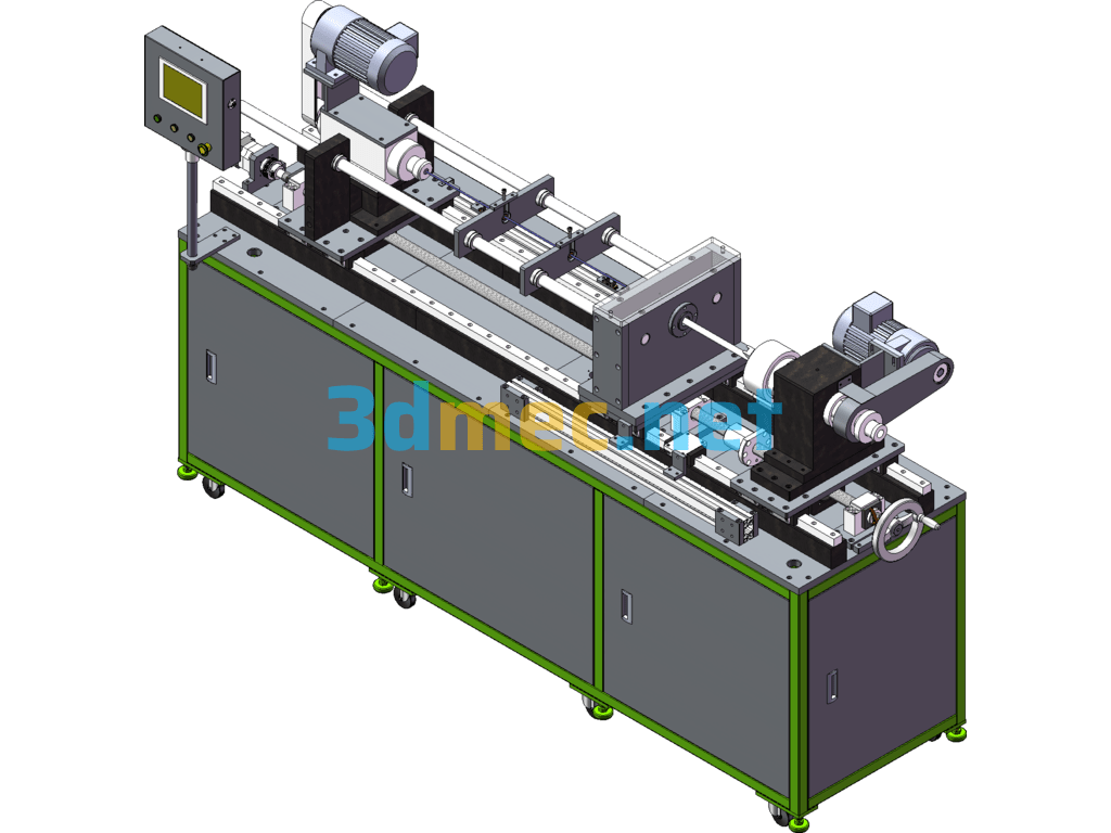 Non-Standard Deep Hole Drilling Equipment (Anti-Lathe Principle) - 3D Model SolidWorks Free Download