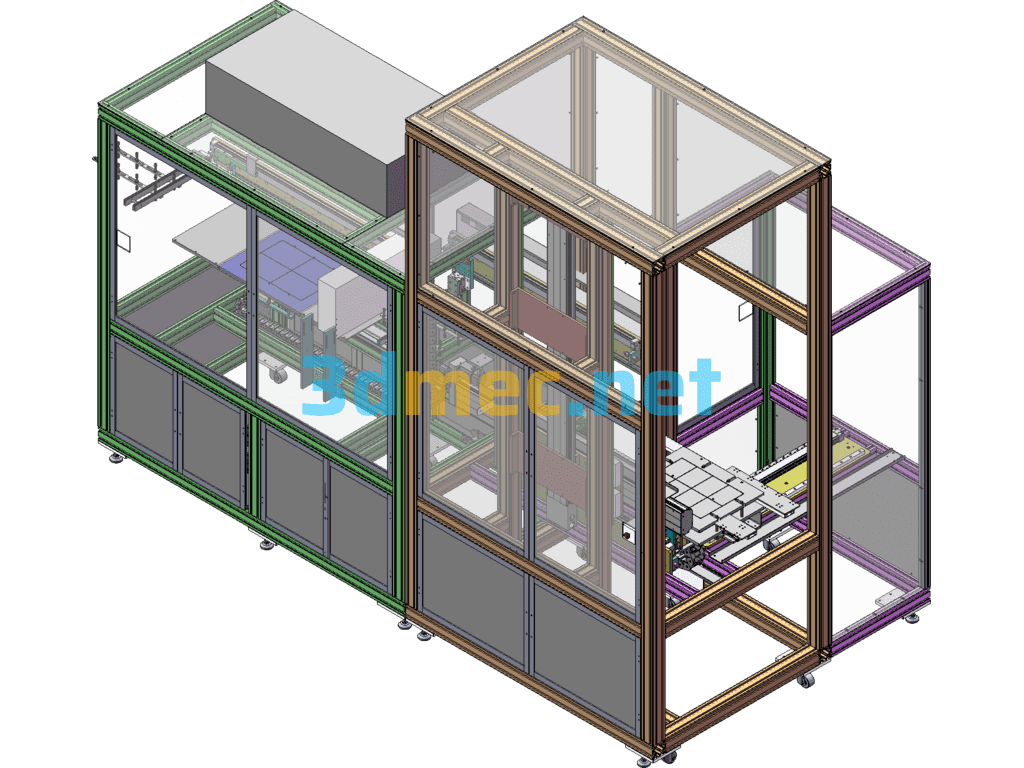 Non-Standard Equipment Concave Grating Ultrasonic Cleaning Machine - 3D Model SolidWorks Free Download