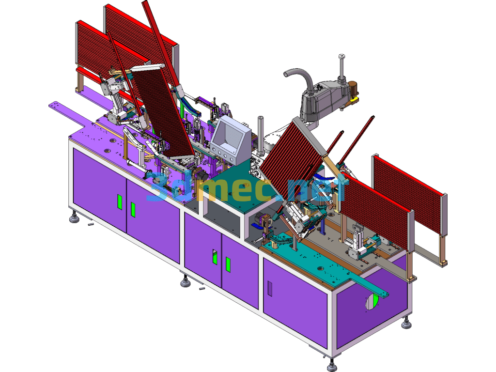 Delta SMT Square SMD Component Insertion Machine Equipment - 3D Model SolidWorks Free Download