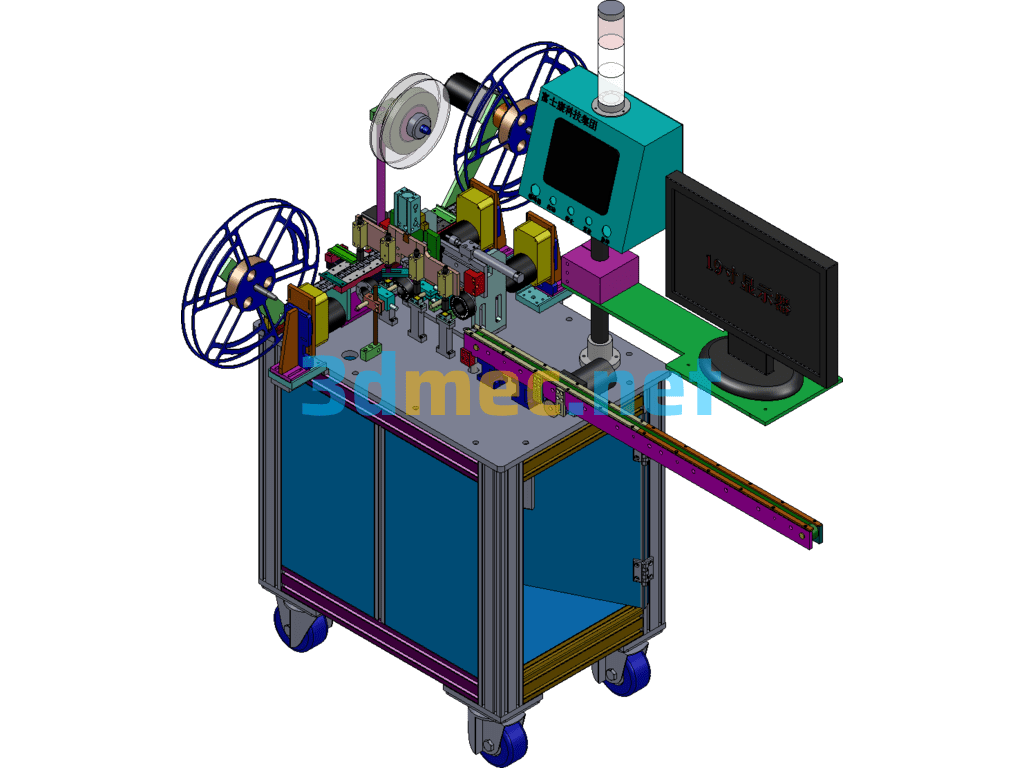 Automatic Detection And Packaging Machine - 3D Model SolidWorks Free Download