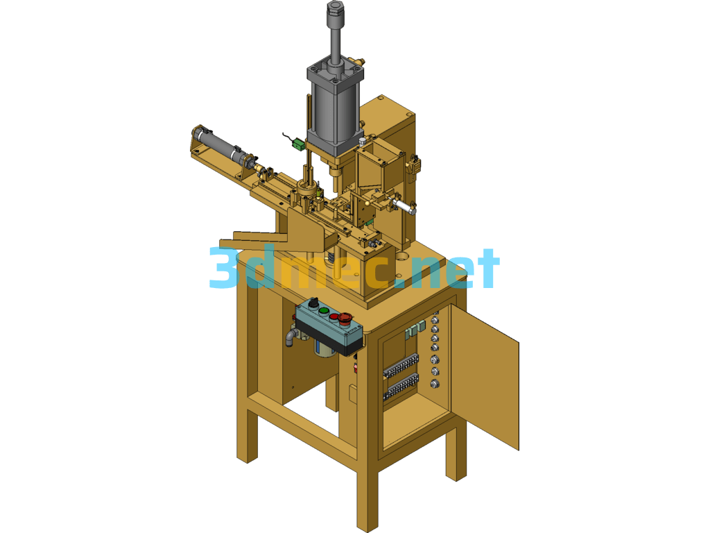 Taiwan Core Punching Machine (Automatic Core Punching Machine For Micromotor Rotor Core) - 3D Model SolidWorks Free Download