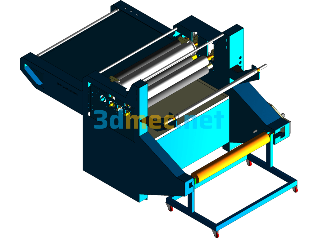 Classic Laminating Machine - 3D Model SolidWorks Free Download