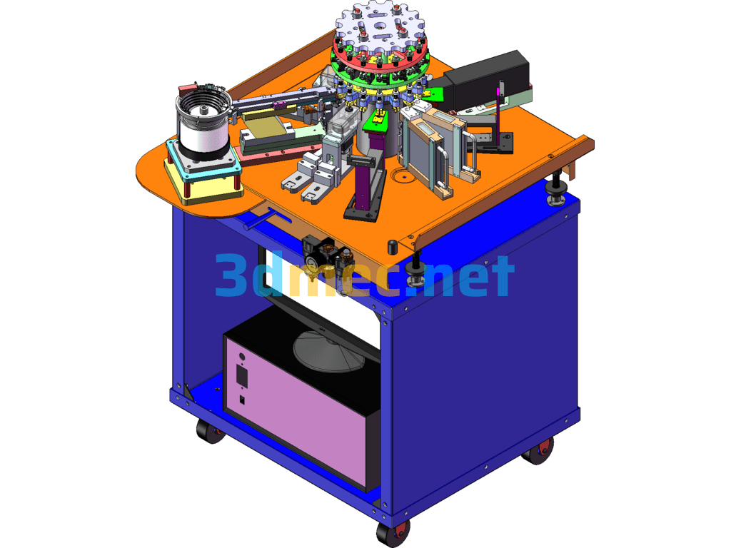 Semiconductor SMD Component Testing And Sorting Machine - 3D Model SolidWorks Free Download