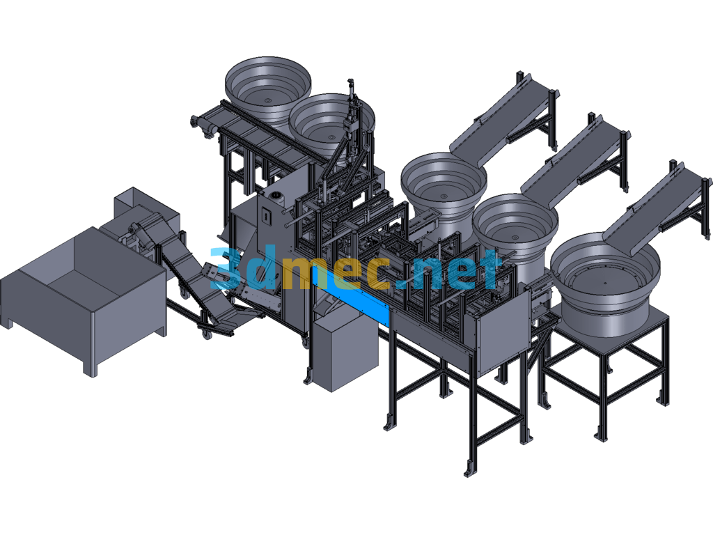 Automatic Assembly Machine (Mature Equipment) - 3D Model SolidWorks Free Download