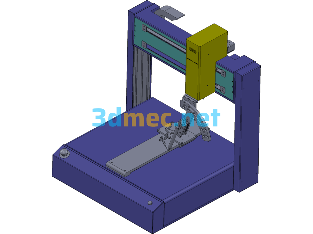 Automatic Soldering Machine - 3D Model SolidWorks Creo.Parametric SolidEdge Free Download