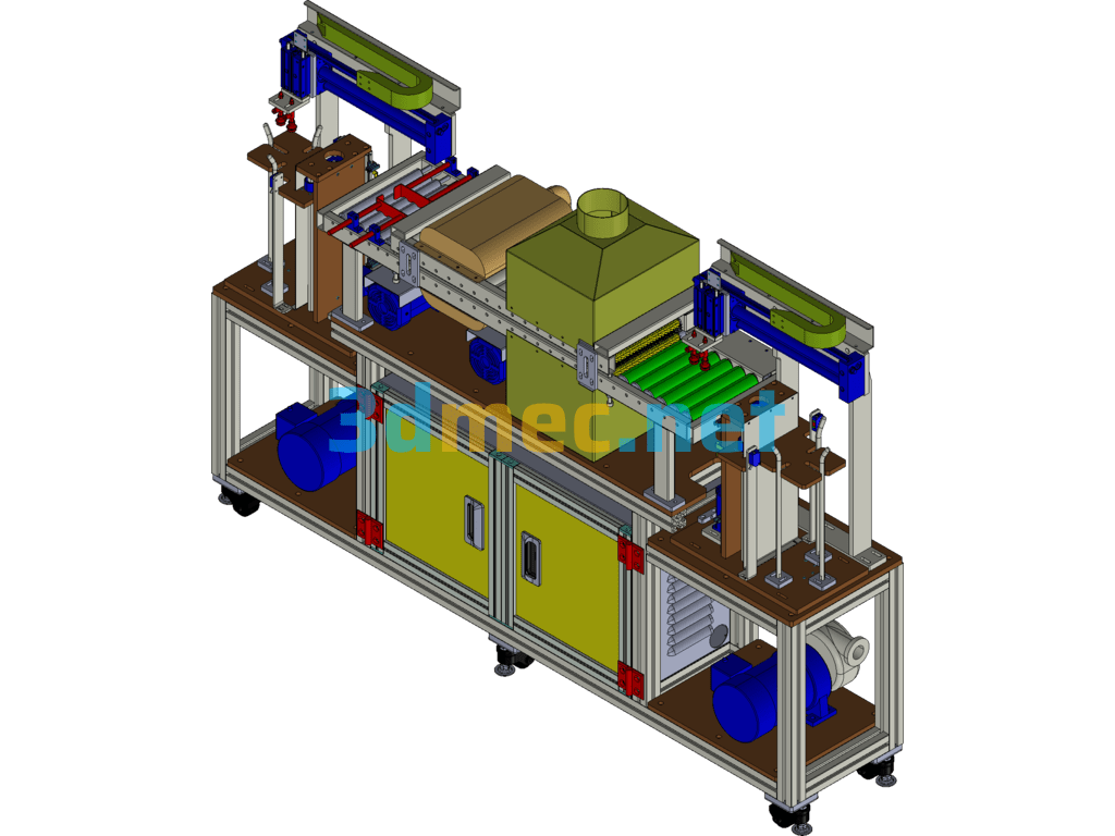 Automatic Sheet Cleaning Machine (Washing Machine) - 3D Model Exported Free Download