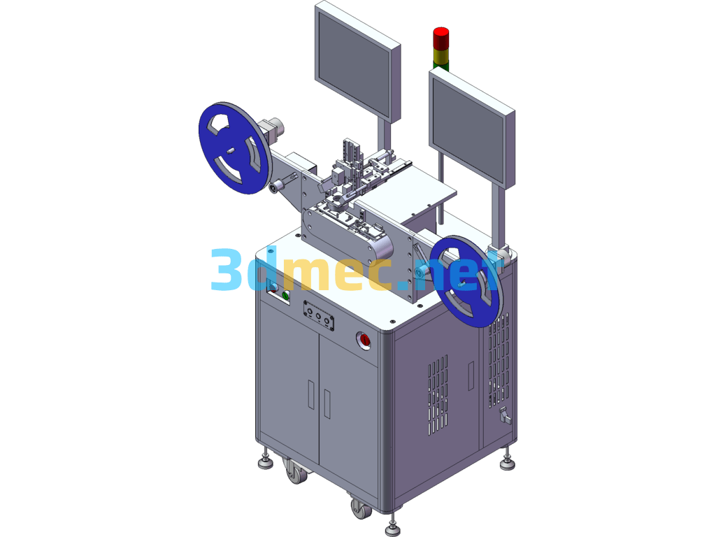 Microelectronic Product Inspection Equipment (Taping Loading And Unloading Inspection) - 3D Model SolidWorks Free Download