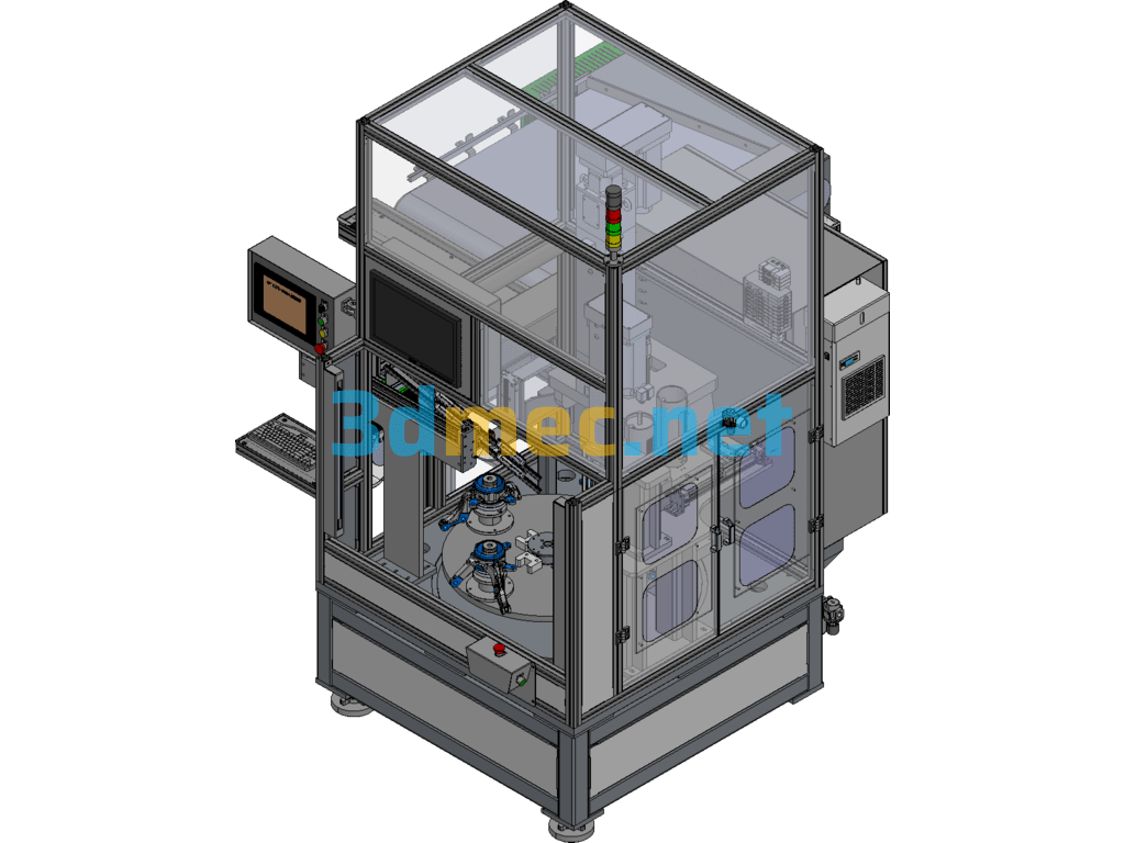 Fully Automatic Wheel Hub Bearing And Circlip Loading And Pressing Equipment - 3D Model Exported Free Download