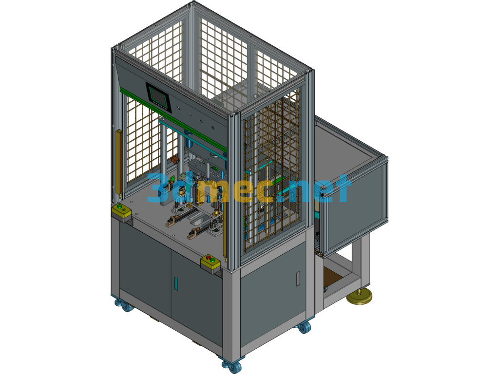 Fully Automatic Nut Embedding Machine - 3D Model SolidWorks Free Download