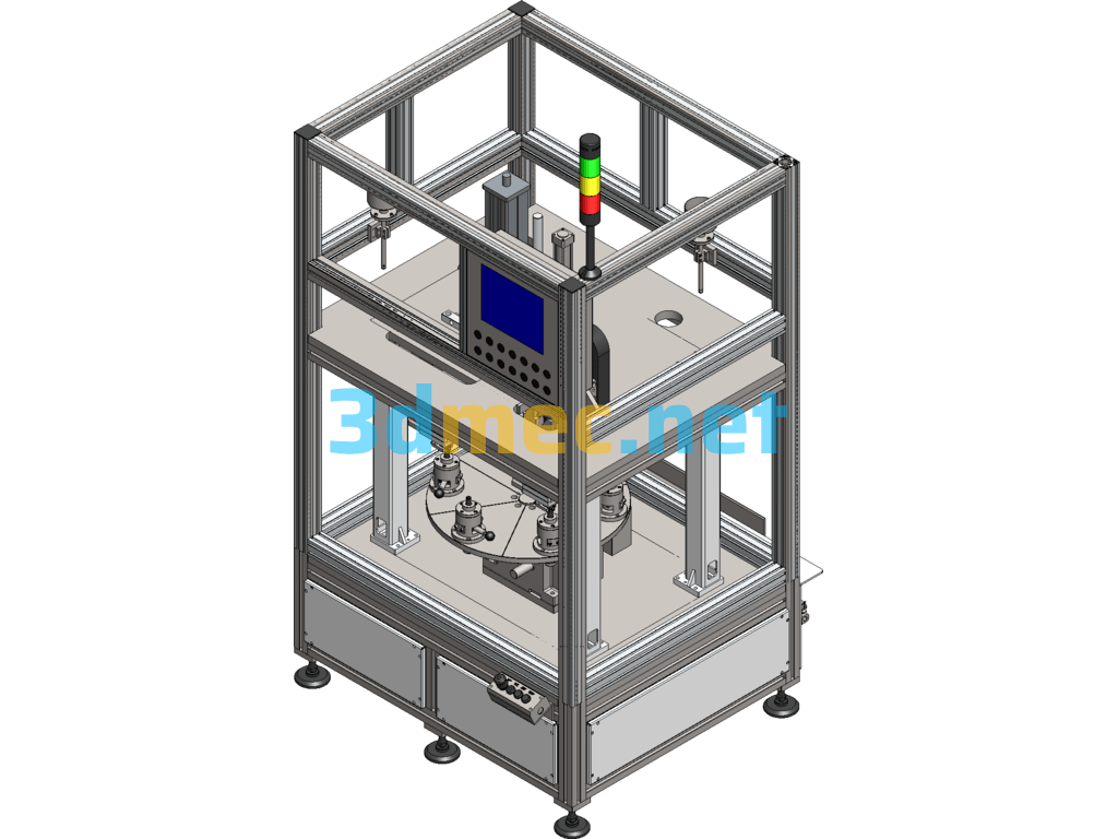 Oil Pump Distributor Assembly Machine (Press Assembly Machine) - 3D Model SolidWorks Free Download