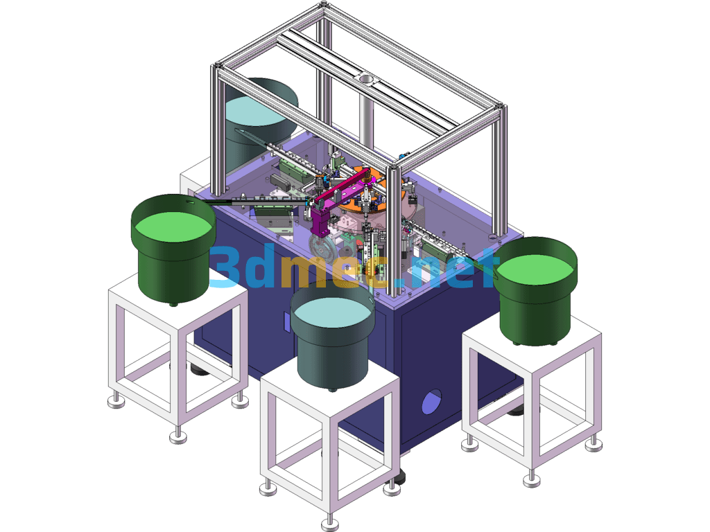 Potentiometer Automatic Assembly Machine - 3D Model SolidWorks Free Download