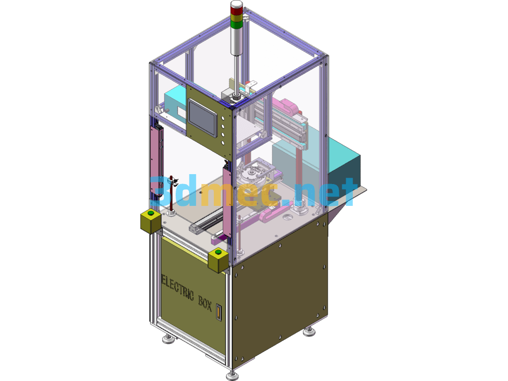 Motor Housing Screw Locking Machine - 3D Model SolidWorks Free Download