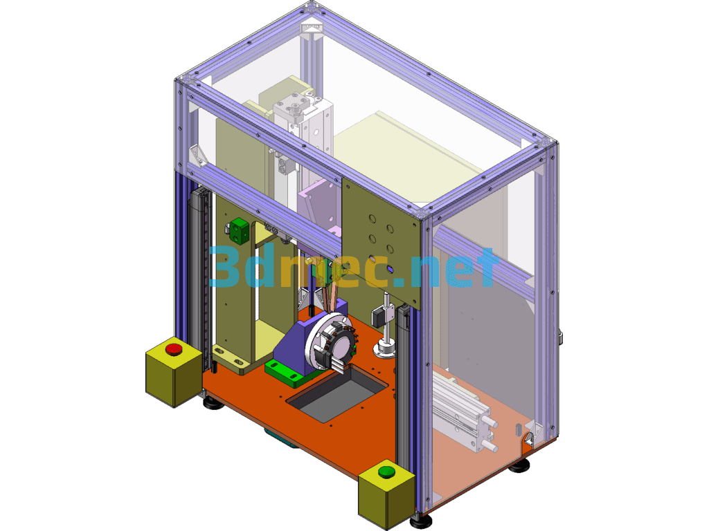 Automatic Deburring Equipment - 3D Model SolidWorks Free Download