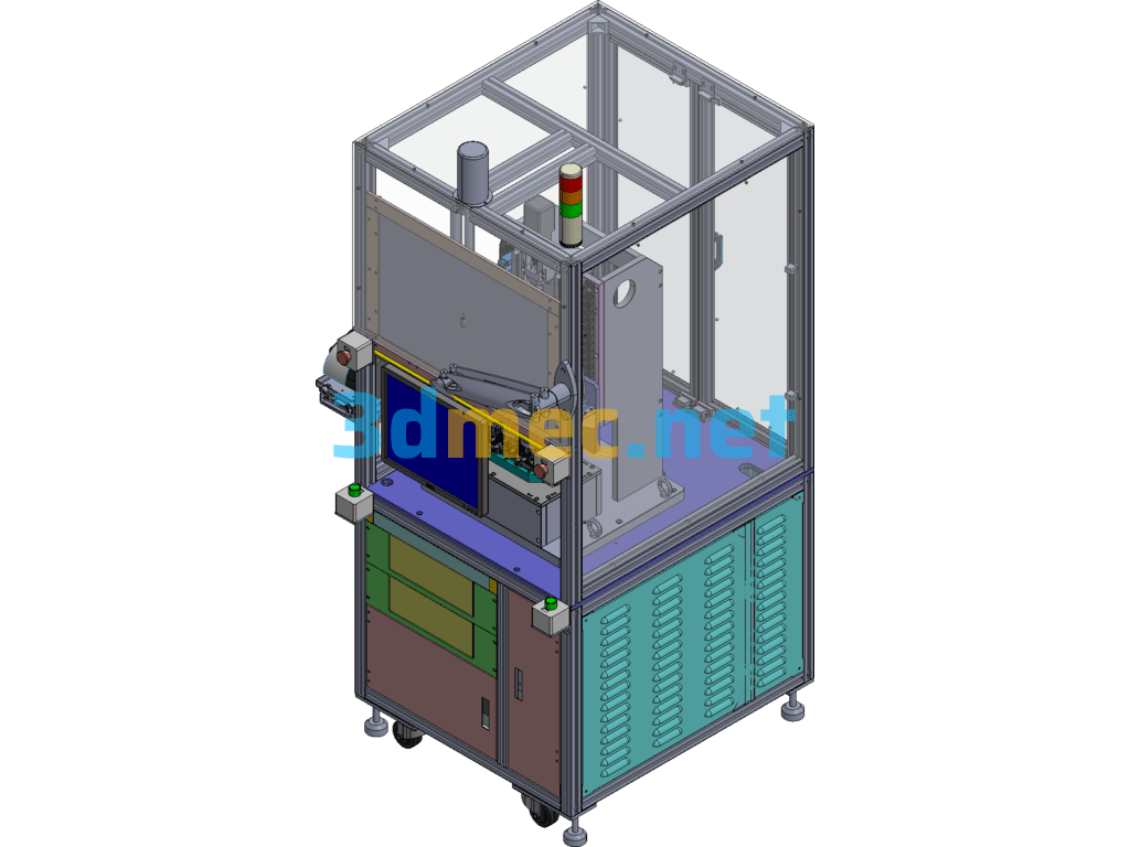 Automobile Knob Test Equipment - 3D Model Exported Free Download