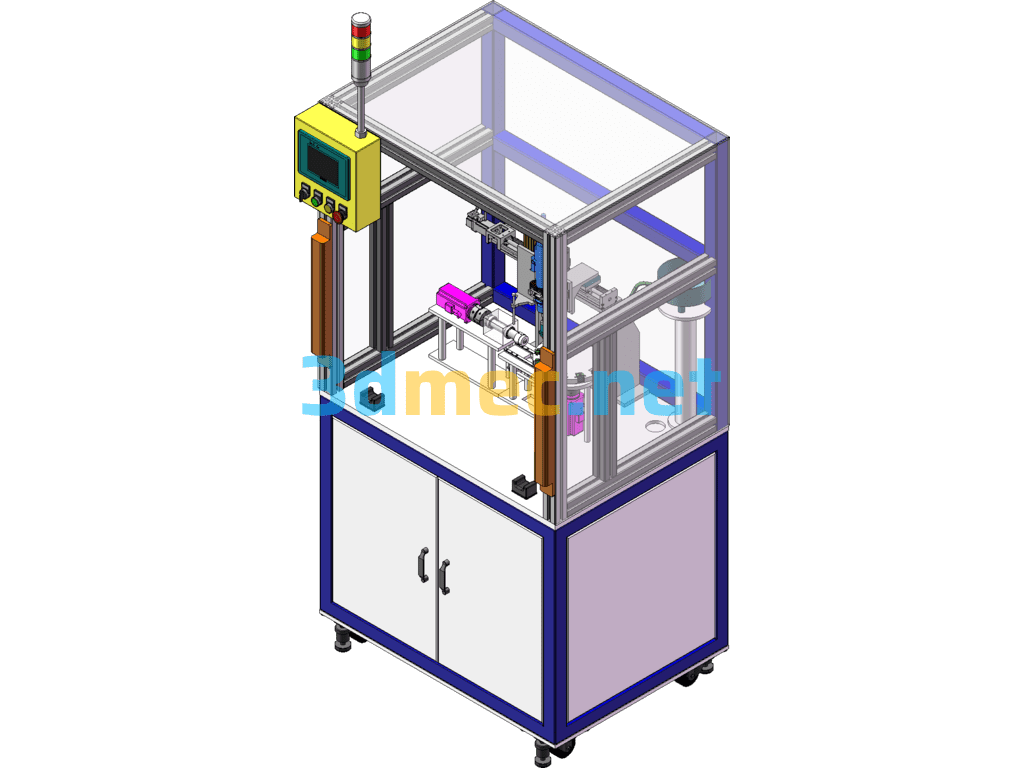 Fully Automatic Screw Machine (Automatic Feeding And Screwing) - 3D Model SolidWorks Free Download