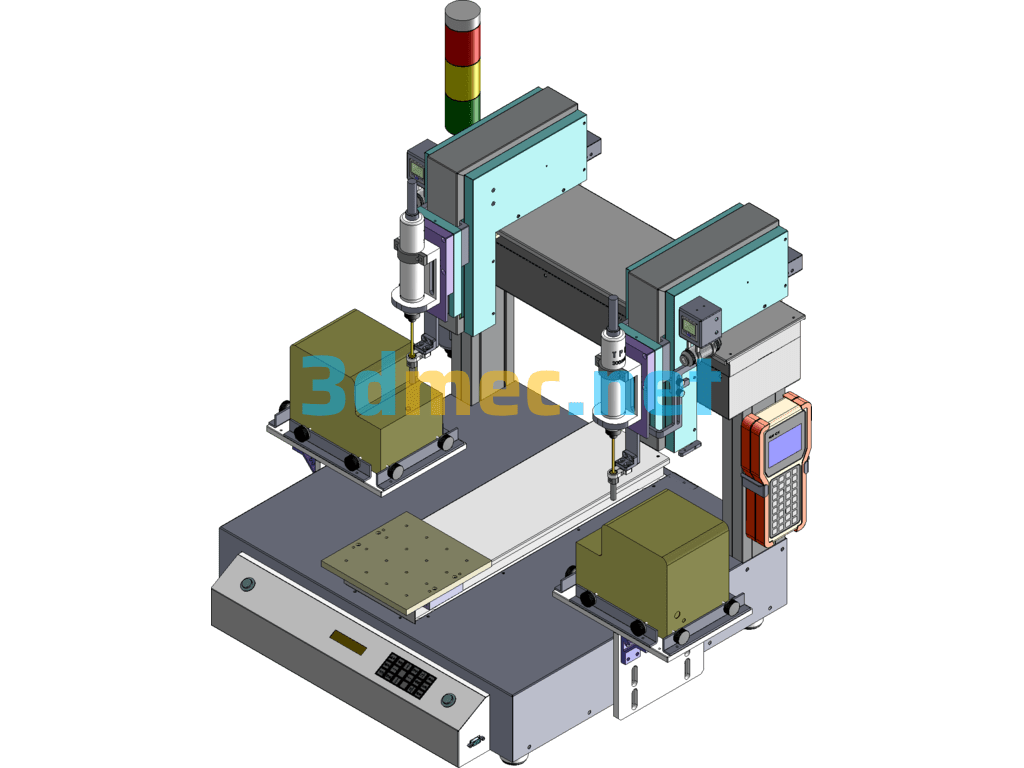 Desktop Automatic Screw Locking Machine - 3D Model SolidWorks Free Download