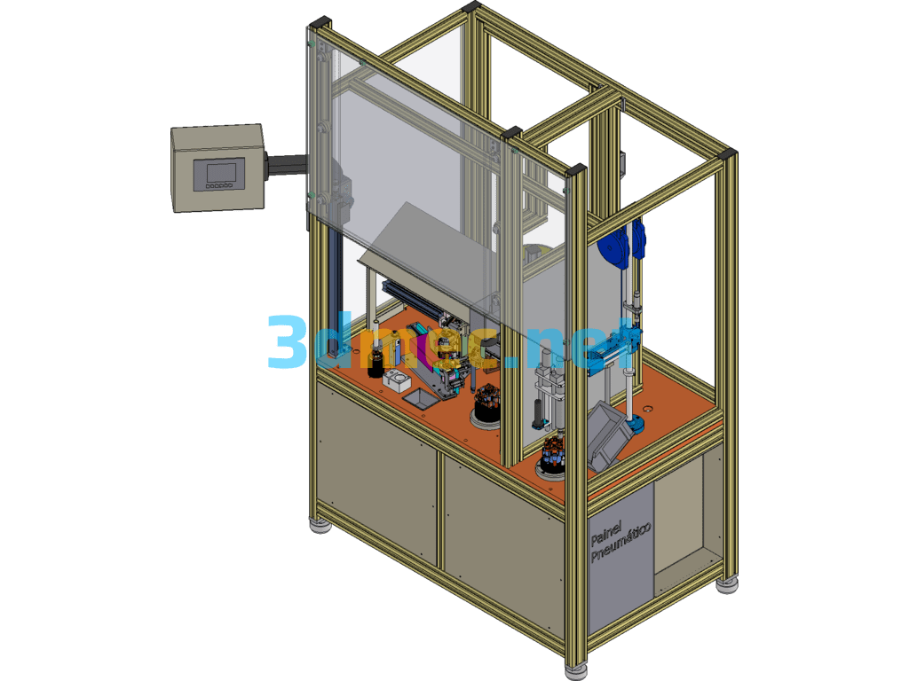 Pump Body Assembly Screw Tightening Machine - 3D Model SolidWorks Free Download