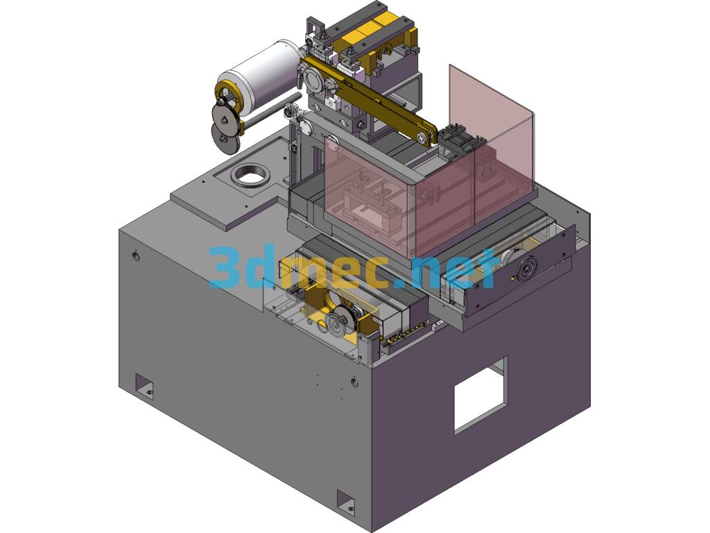 DK Series Wire Cutting Machine Tools (DK7725 Wire Cutting) - 3D Model SolidWorks Free Download