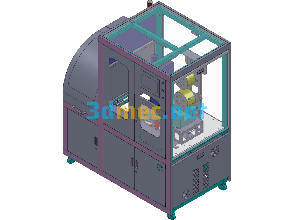 Semiconductor Wafer Automatic Labeling Machine - 3D Model SolidWorks Free Download