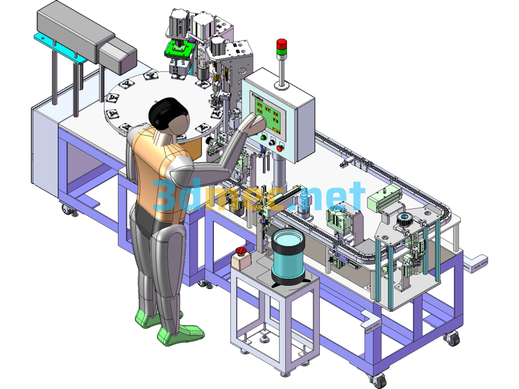 Fully Automatic Laser Marking And Welding Machine - 3D Model SolidWorks Free Download