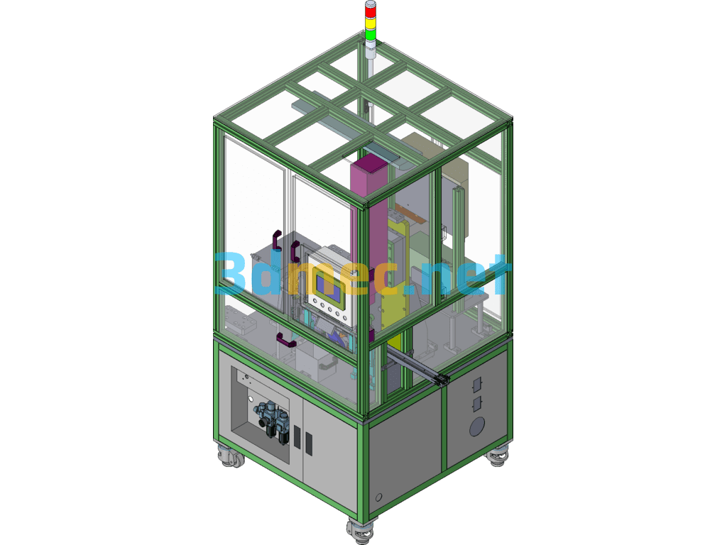 Conductive High Voltage Marking Machine (Non-Standard Automation Equipment) - 3D Model SolidWorks Free Download