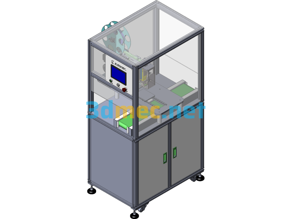 Battery Cover Laminating Machine - 3D Model SolidWorks Free Download