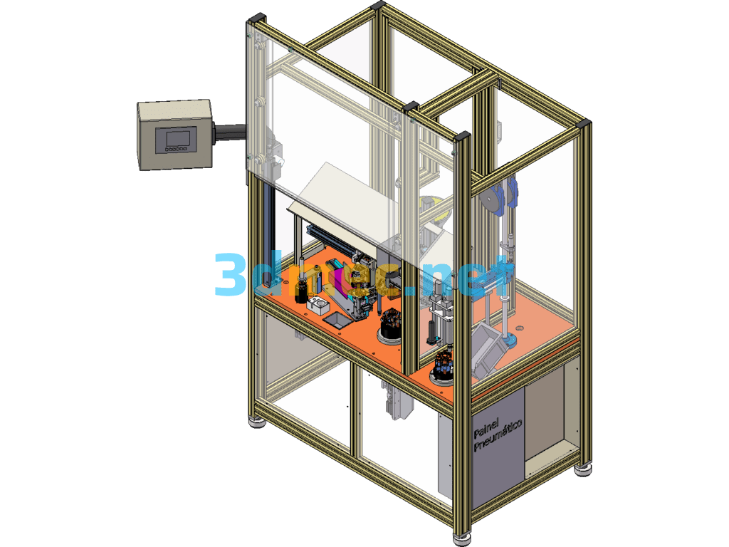 BMS Battery Management System Assembly Machine - 3D Model SolidWorks Free Download